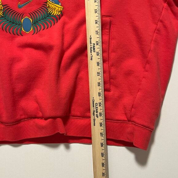 Nike Lebron James Hoodie Red Pink King Lion Pullover Sweatshirt Men's size XXL - Picture 7 of 7